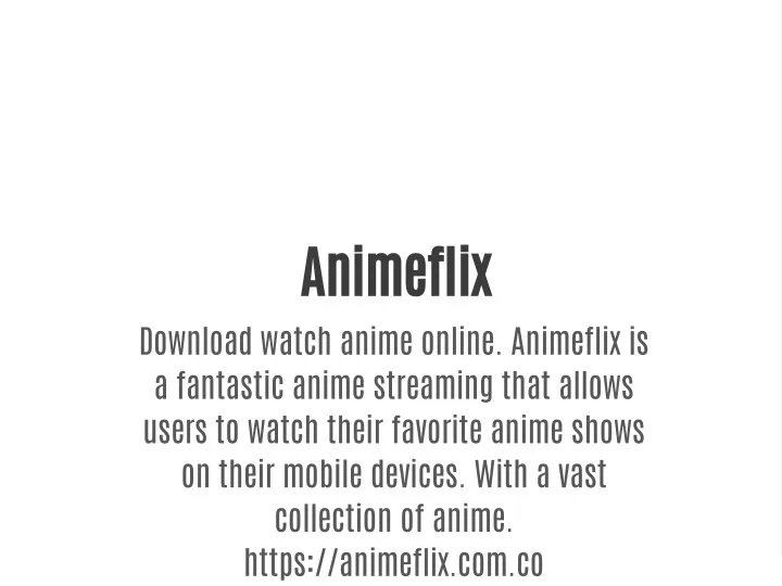 PPT - streaming anime online PowerPoint Presentation, free