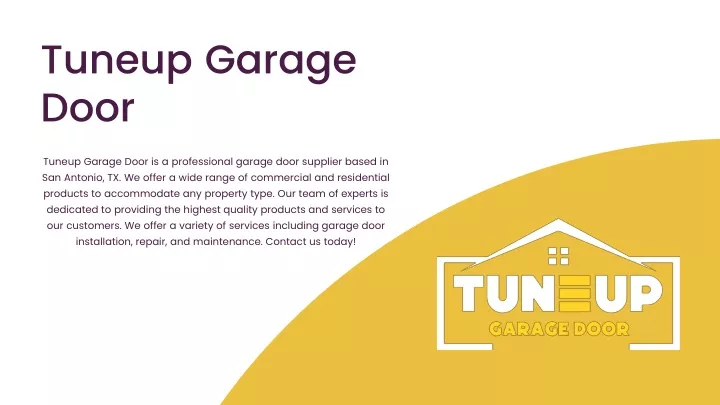 tuneup garage door