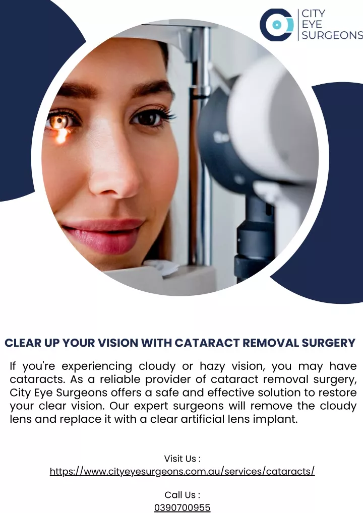 clear up your vision with cataract removal surgery