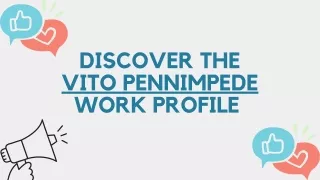 Discover the work profile of Vito Pennimpede