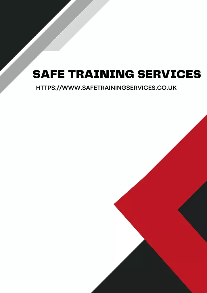 safe training services