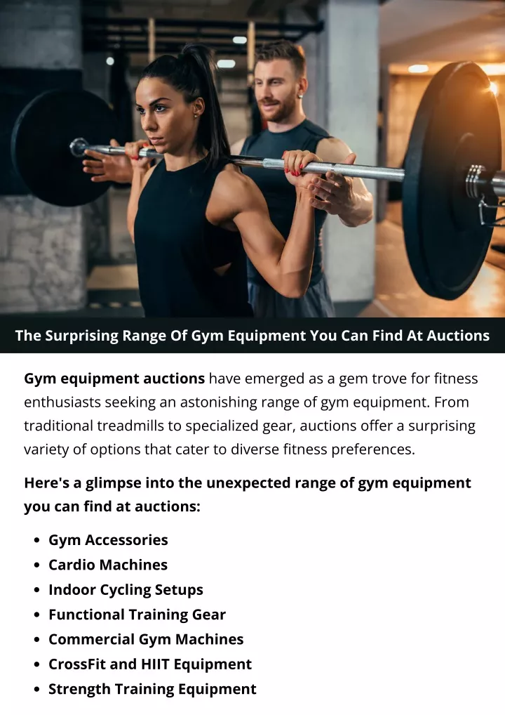 the surprising range of gym equipment