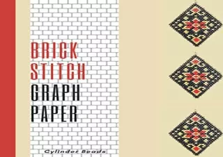 DOWNLOAD BOOK [PDF] Brick stitch graph paper cylinder beads: Beading Graph Paper with cylinder beads Pattern to create y