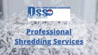 Professional Shredding Services