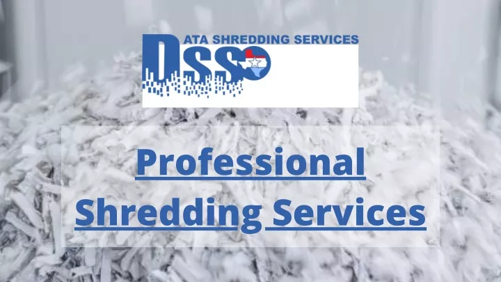 professional shredding services