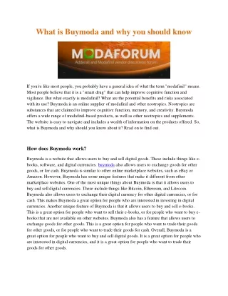 what is buymoda and why you should know
