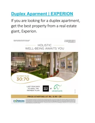 Duplex Apartment | EXPERION