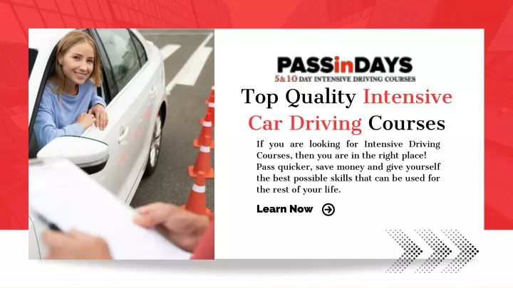 top quality intensive car driving courses