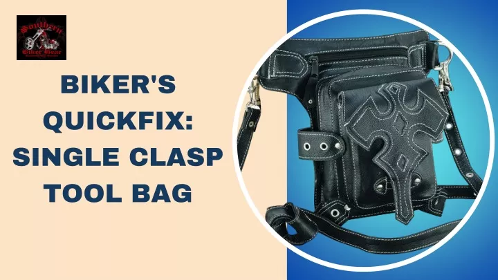 biker s quickfix single clasp tool bag