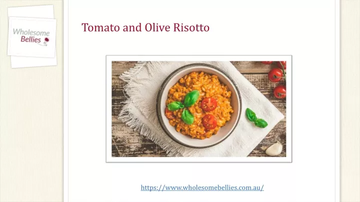 tomato and olive risotto