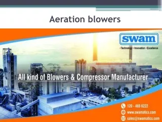 Best Aeration blowers Manufacturer & Supplier in Delhi