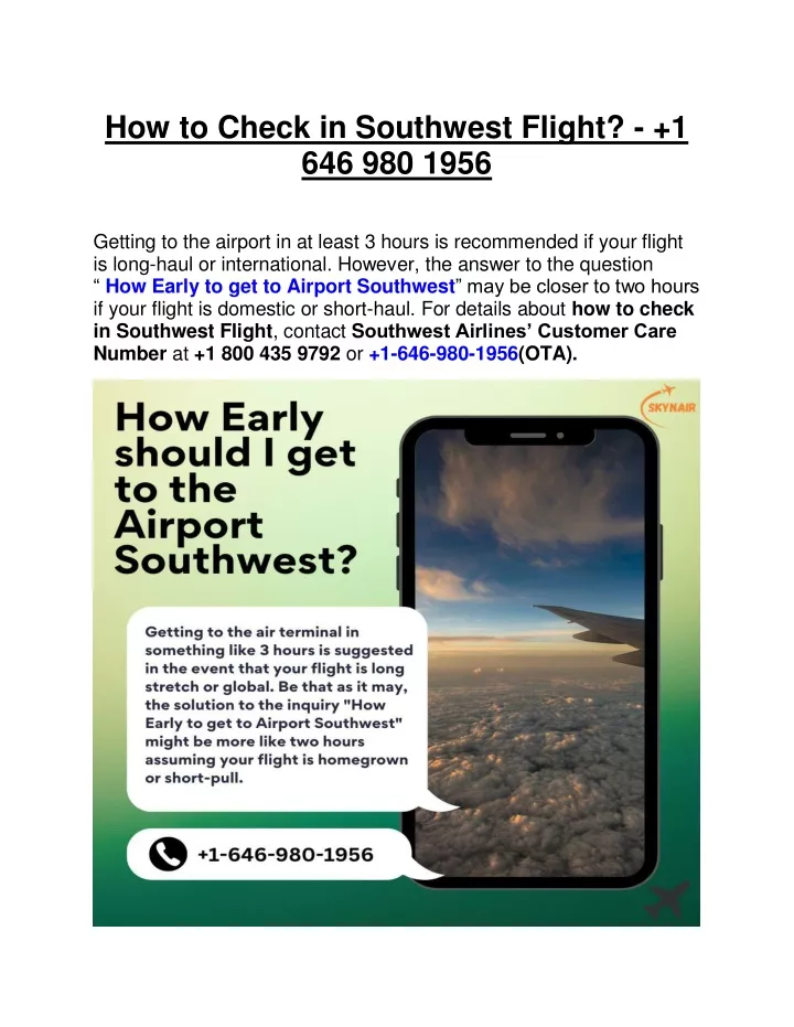 how to check in southwest flight 1 646 980 1956