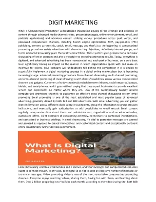 DIGIT MARKETING