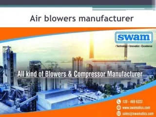 Best Air Blowers Manufacturer & Supplier in Delhi