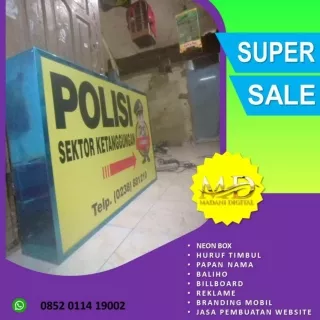 0882-2009-0167 (TERPERCAYA), PROMO Neon Box Apotek Tegal