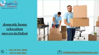 domestic home relocation movers in dubai - safeway intl shipping