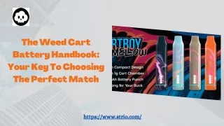 Weed Cart Battery Mastery A Step-by-Step Guide To Finding The Ideal Fit