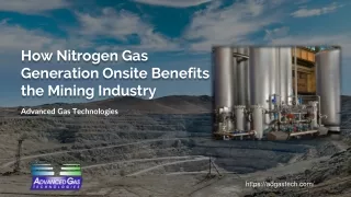 How Nitrogen Gas Generation Onsite Benefits the Mining Industry