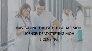 Navigating the Path to a UAE MOH License