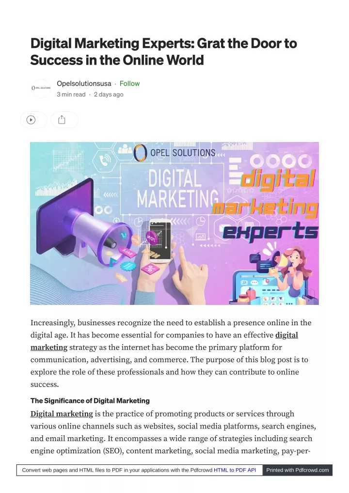 digital marketing experts grat the door