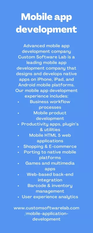Mobile app development - PDF
