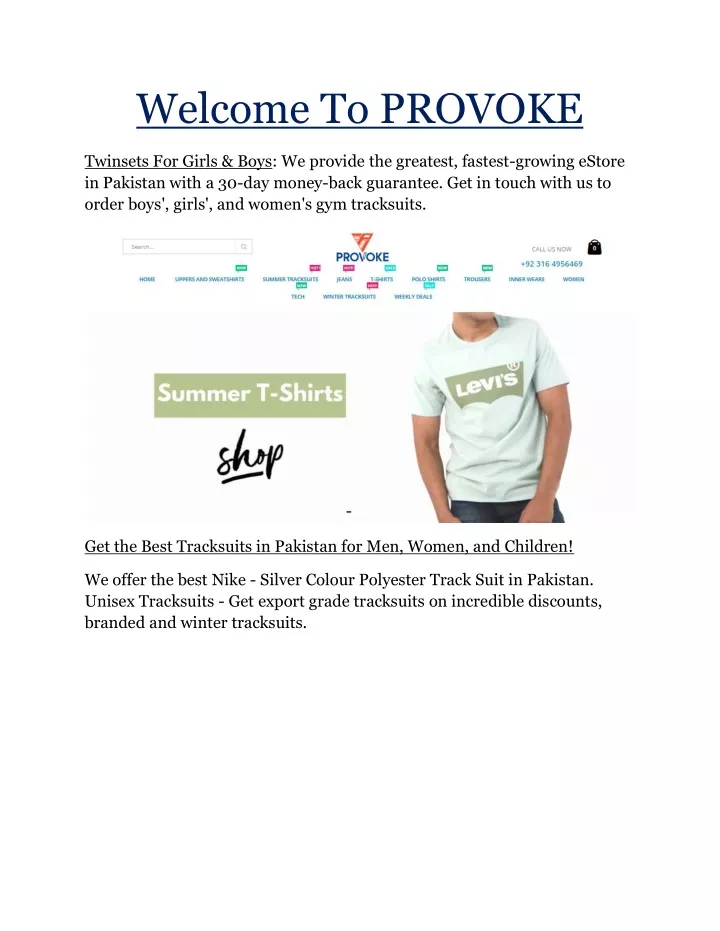 welcome to provoke