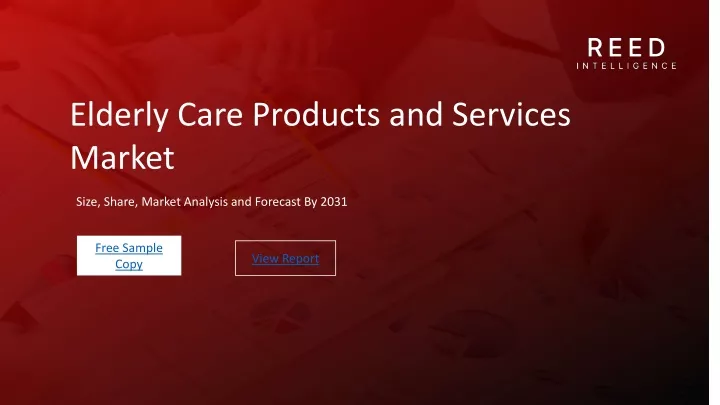 elderly care products and services market