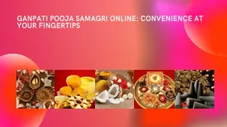 Ganpati Pooja Samagri online: convenience at your fingertips