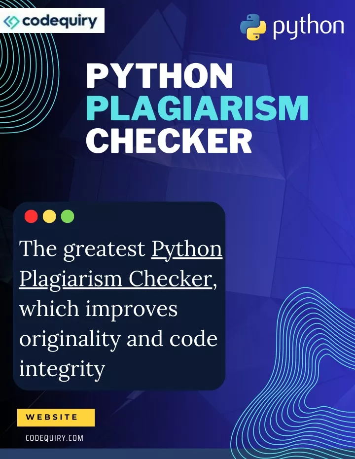 python plagiarism checker