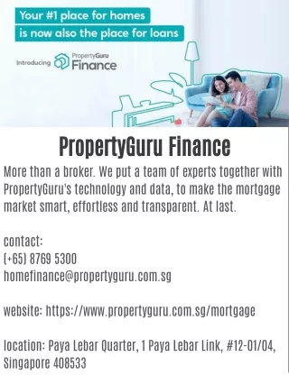 PropertyGuru Finance