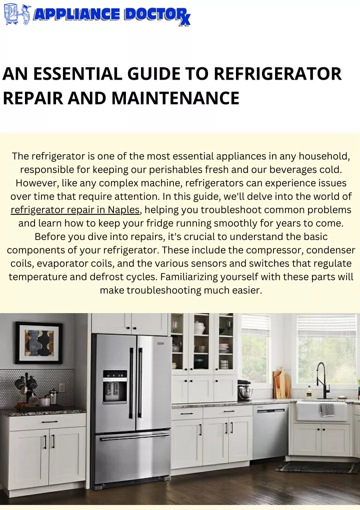 an essential guide to refrigerator repair