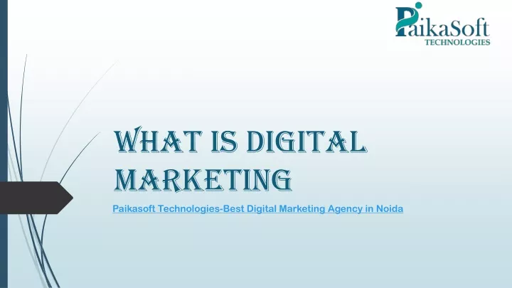 what is digital marketing