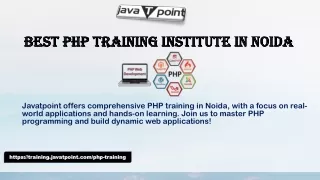 Best PHP training Institute in Noida