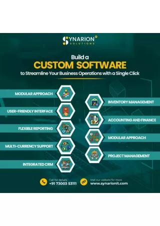 Build a Custom Software to Streamline Your Business Operations