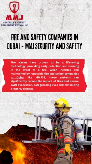 Fire and Safety Companies in Dubai