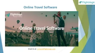online travel software