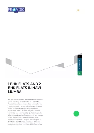 Flats in Navi Mumbai-Proviso group