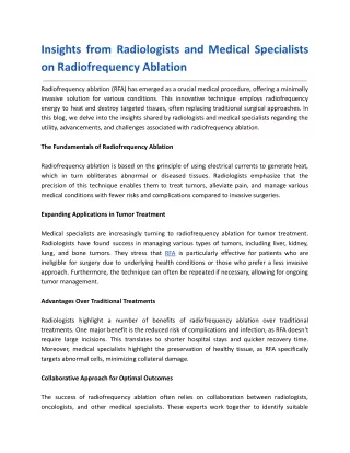 insights from radiologists and medical