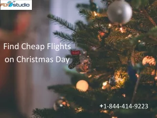 1-844-414-9223 How Can Get Cheap Flights Over Christmas?