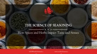 How Spices and Herbs Impact Taste and Senses