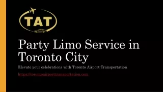 Party Limo Service in Toronto City