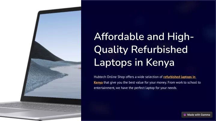 affordable and high quality refurbished laptops