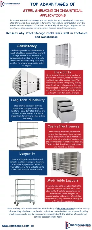 Top Advantages of Steel Shelving In Industrial Applications