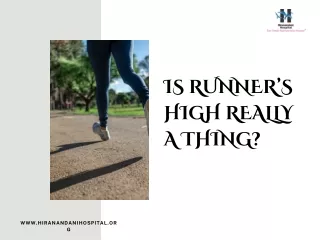 is runner s high really a thing