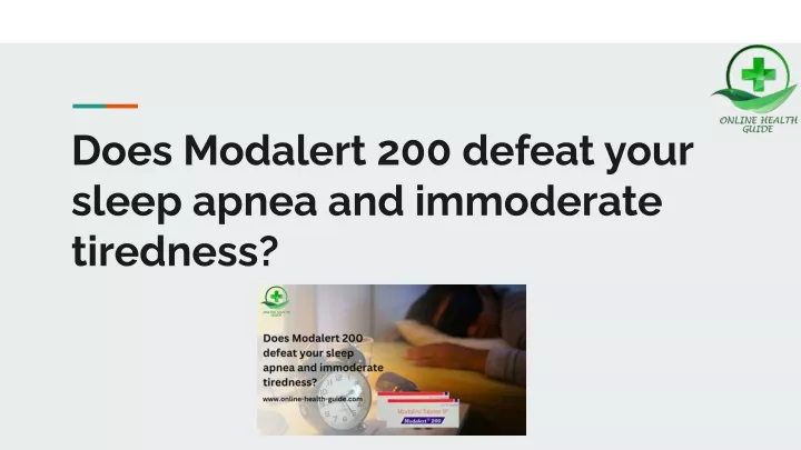 does modalert 200 defeat your sleep apnea