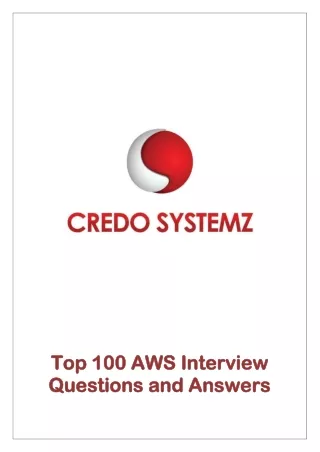 AWS Interview Questions and Answers -CREDO SYSTEMZ