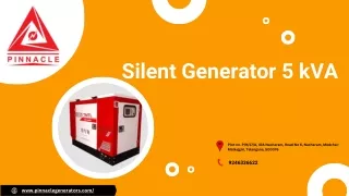 Silent generators Suppliers