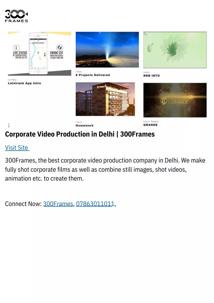 corporate video production in delhi 300frames