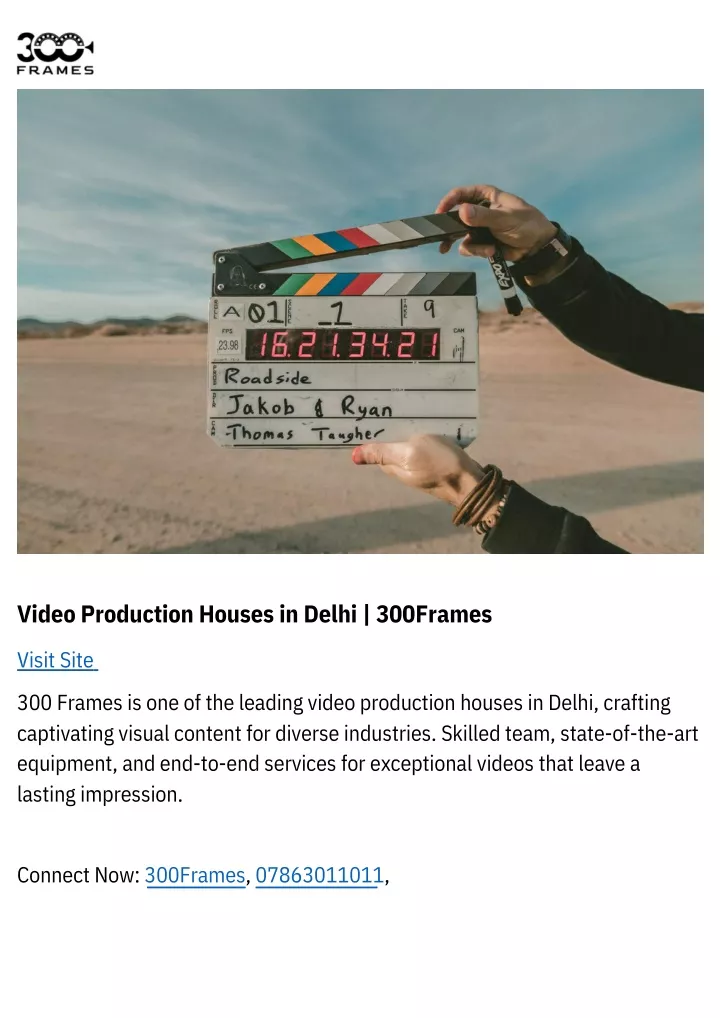 video production houses in delhi 300frames