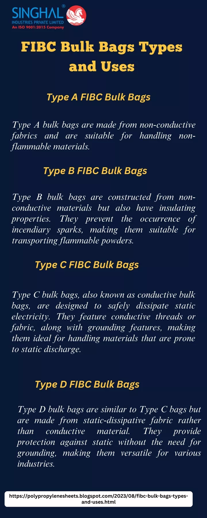 fibc bulk bags types and uses